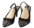 MASCARA - Paire d'escarpins ouverts sati