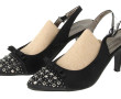 MASCARA - Paire d'escarpins ouverts sati