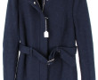 BREAL - Manteau femme bleu marine ceintu