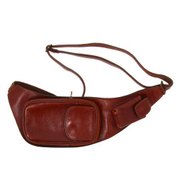 KATANA - Sac de dame forme besace en cui