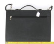 LANCEL - Cartable en cuir gris, avec ans