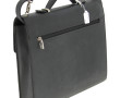 LANCEL - Cartable en cuir gris, avec ans