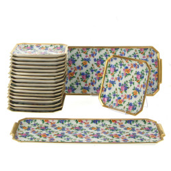 LIMOGES - Service à gâteaux en porcelain