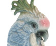 Perroquet branché, sujet en porcelaine, 