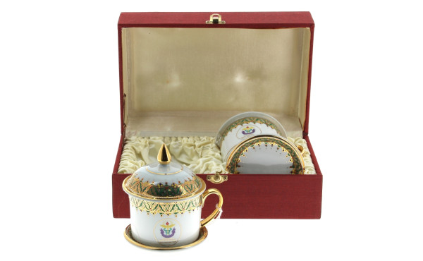 Thaïlande - Paire de tasses couvertes av