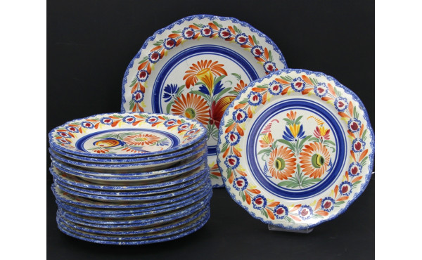 HENRIOT QUIMPER - Service de table en fa