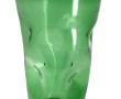 Grand vase en verre vert, H 34 cm