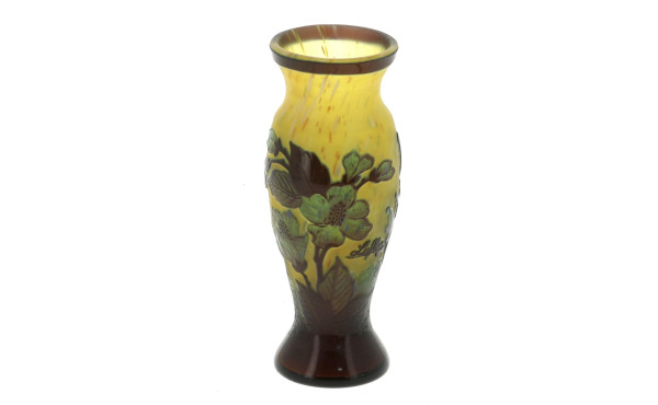 LAFLOR, Nancy - Vase en verre teinté dét