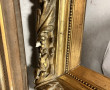 Paire de cadres XIXème en bois et stuc d