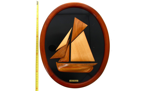 1/2 coque en bois à vue ovale "Marie Fer