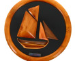 1/2 coque en bois à vue ronde "Kurun", c