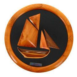 1/2 coque en bois à vue ronde "Kurun", c