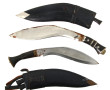 2 poignards Indien dit KHUKURI à lame co
