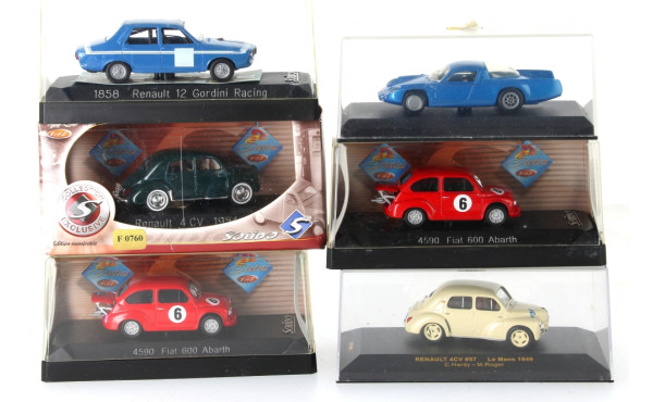 6 véhicules 1/43 dont R12 Gordini, Fiat 