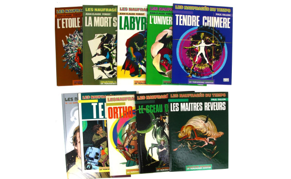LES NAUFRAGES DU TEMPS - 10 BD rigides