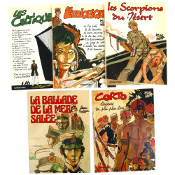 CORTO MALTESE - 5 BD à couvertures carto