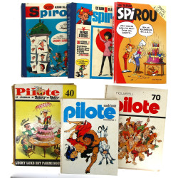 PILOTE et SPIROU - 6 albums dont Pilote 