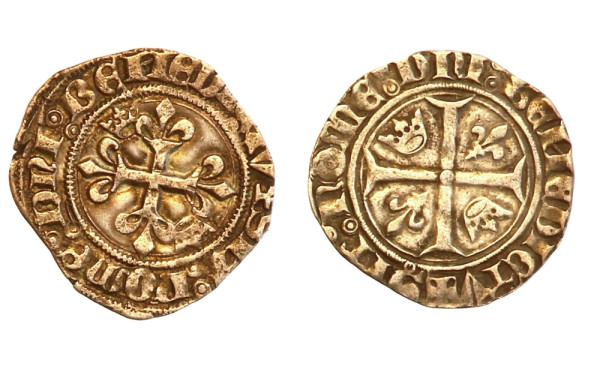 Lot de monnaies: - CHARLES VI (1380-142