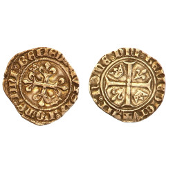 Lot de monnaies: - CHARLES VI (1380-142
