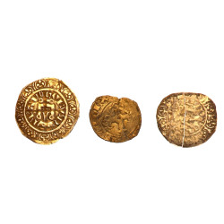 Lot de 3 monnaies: - CHARLES IV (1294-1