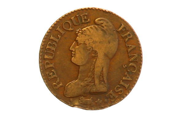 DIRECTOIRE 5 cent. Cuivre An V A, TTB