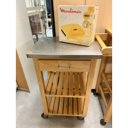 Petite table desserte sur roulette ouvra