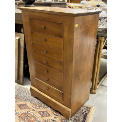 Semainier en bois fruitier ouvrant à 7 t
