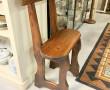 Siège ancien étroit en bois fruitier H 9