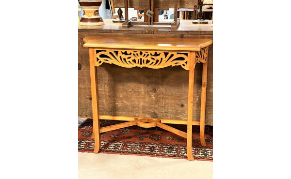 Petite console en bois fruitier, H 74,5 