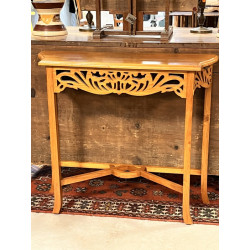 Petite console en bois fruitier, H 74,5 
