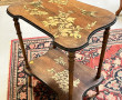 Table bureau à piètement cambré, un tiro