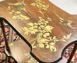 Table bureau à piètement cambré, un tiro