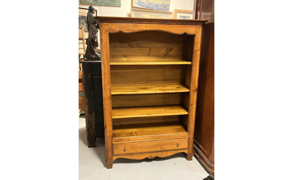 Bibliothèque ouverte en bois fruitier pa