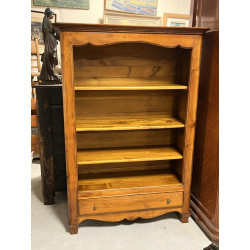 Bibliothèque ouverte en bois fruitier pa
