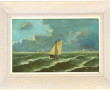 BIOT (Xxème) "Voiliers en mer", huile su