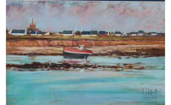 Roger HAROT (1928-2003) "Marine en pays 