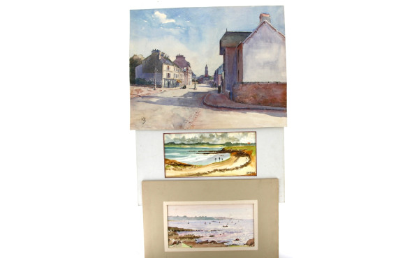 Lucien DEMOUGE (1923-2002) "Marine" et "