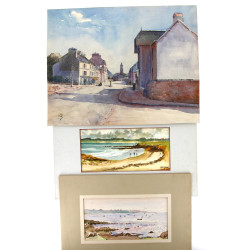 Lucien DEMOUGE (1923-2002) "Marine" et "