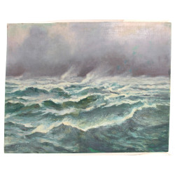 Guy LE FLORENTIN (1907-1978) "Vagues par