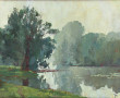 Robert YAN (1901-1975) "Paysage en bord 