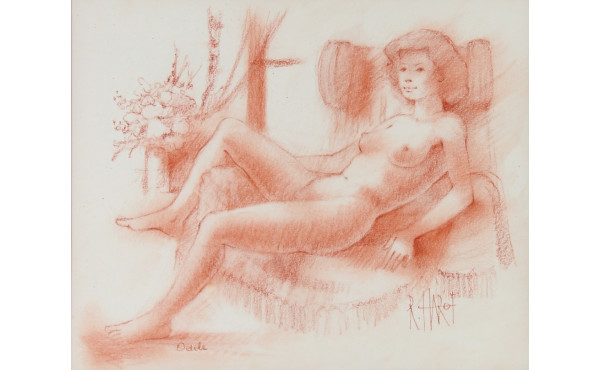Roger HAROT (1928-2003) "Nu féminin", sa