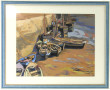RENOUF (Xxème) "Barques au port, Grandca