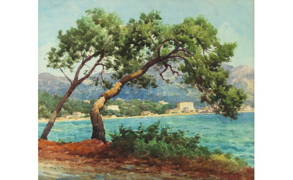 Ecole Xxème "Paysage de Méditerranée, Be