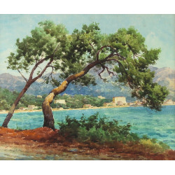 Ecole Xxème "Paysage de Méditerranée, Be