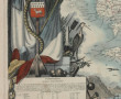 CARTE DU FINISTERE encadrée issue de l'A