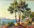 B.AMABLE (Xxème) "Bord de mer en Méditer