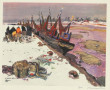 Mathurin MEHEUT (1882-1958) "Neige sur l