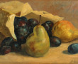 M. LEBRUN (XIXè-Xxè) "Nature morte aux p