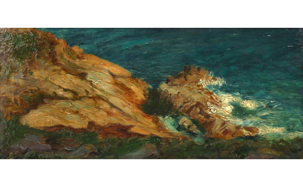 Alice MIVIEILLE (Xxème) "Côte rocheuse",