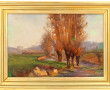 Ecole Xxème "Paysage de campagne au ruis